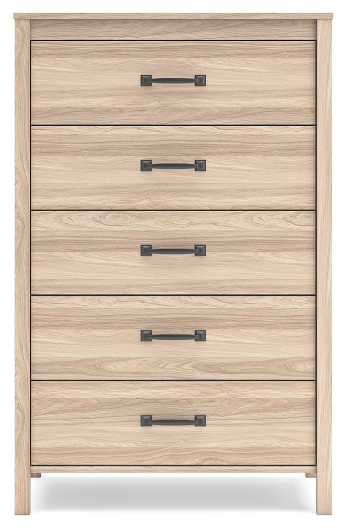 Battelle - Five Drawer Chest - Tan