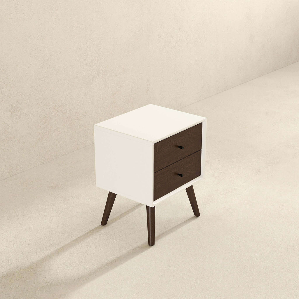 Caroline - Mid-Century Modern Style Night Stand 2 Drawer