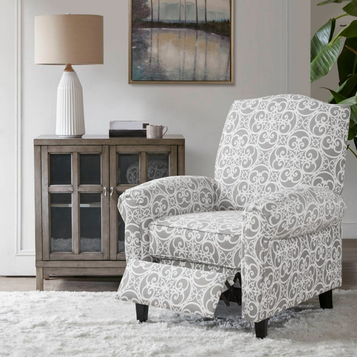 Kirby - Transitional Push Back Recliner Chair