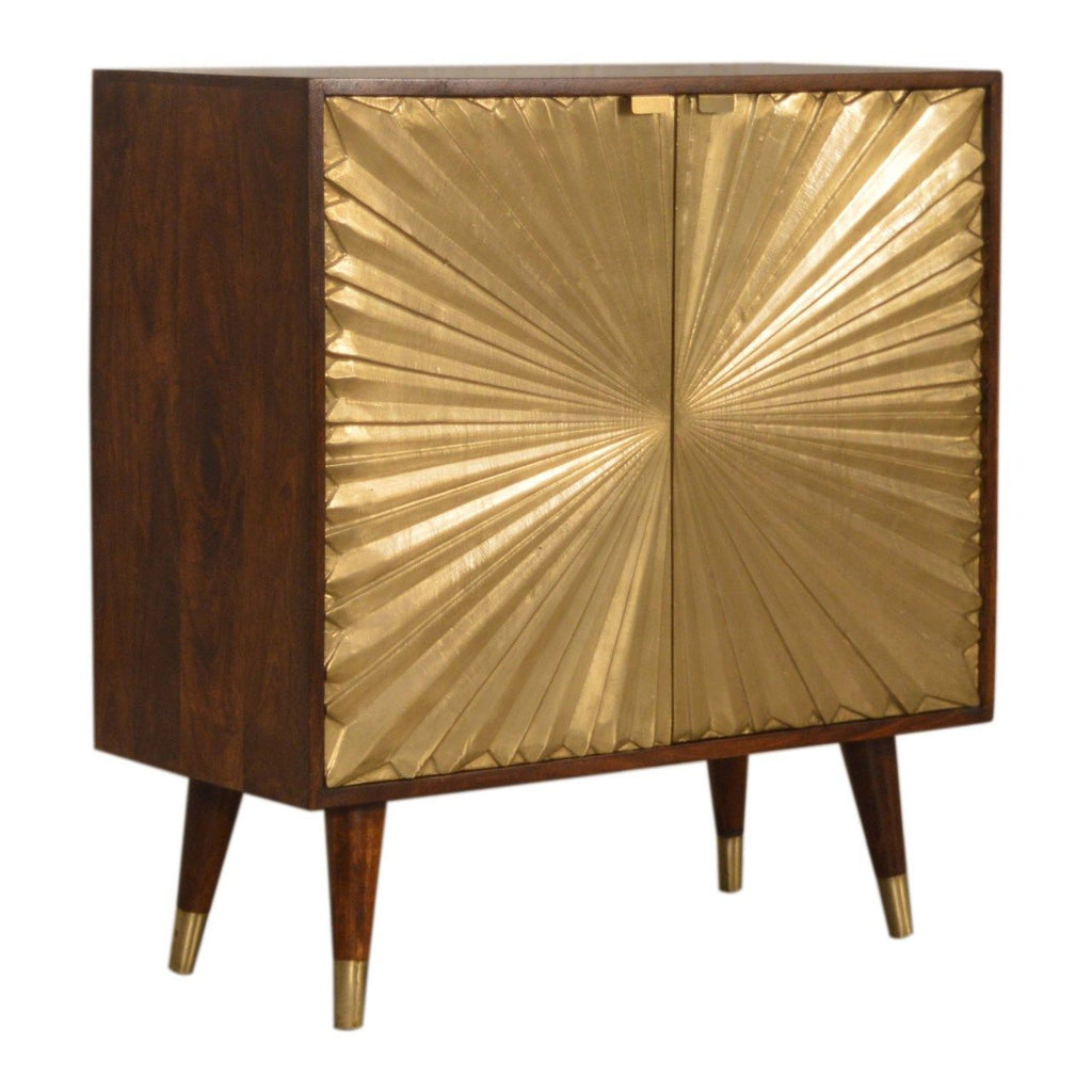 Manila - Cabinet - Gold / Brown