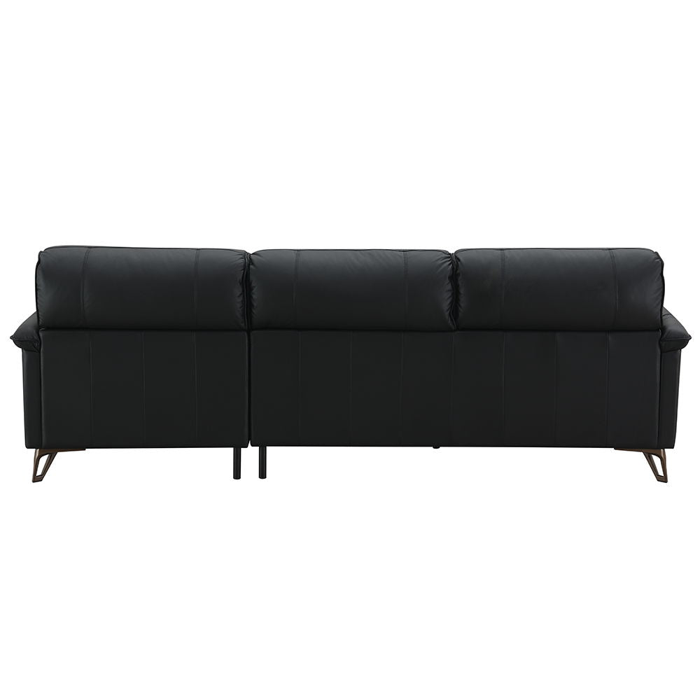 Eilene - Sofa - Black Top Grain Leather