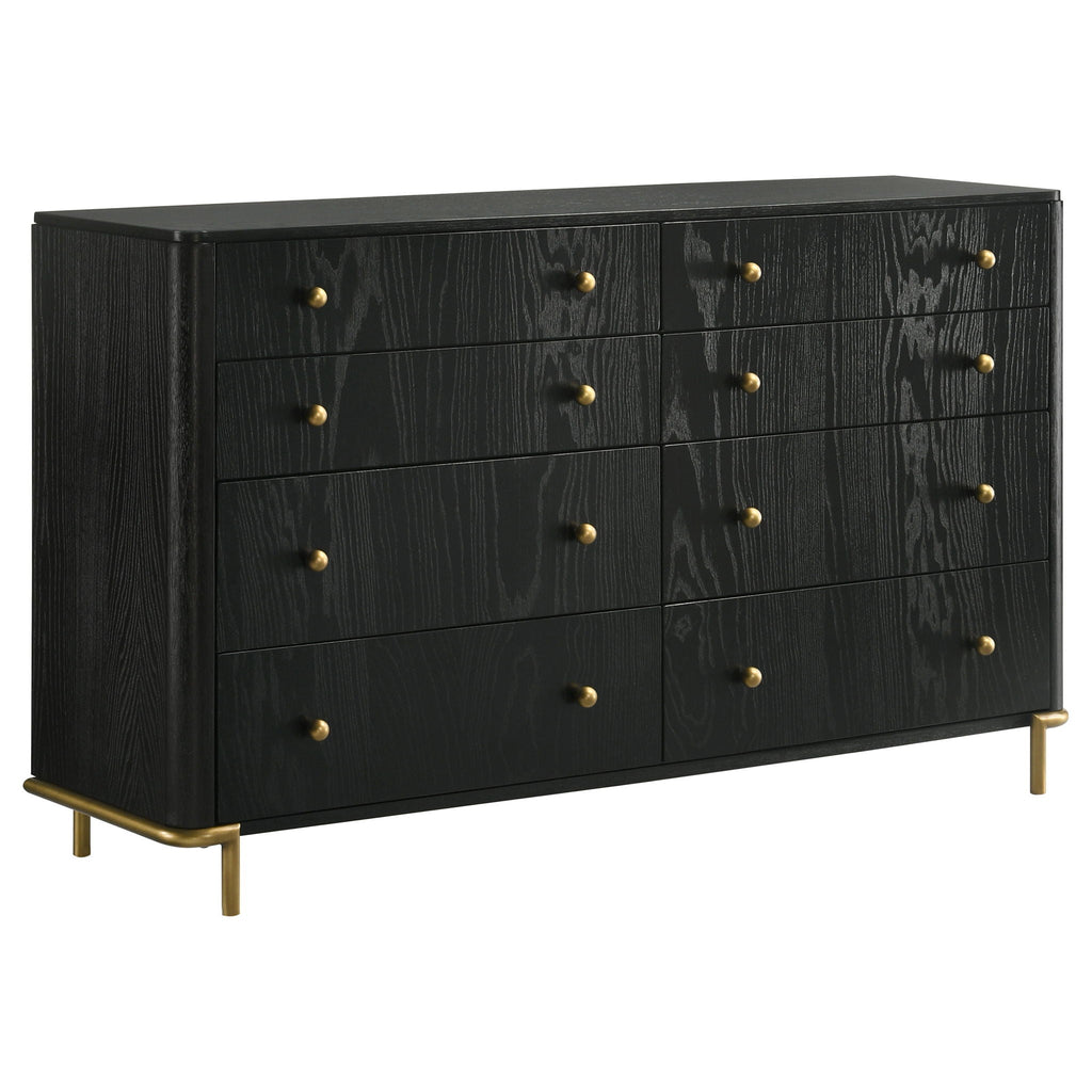 Arini 4-piece Queen Bedroom Set Cream and Black