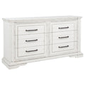 McKinney 6-drawer Bedroom Dresser Cabinet Vintage White