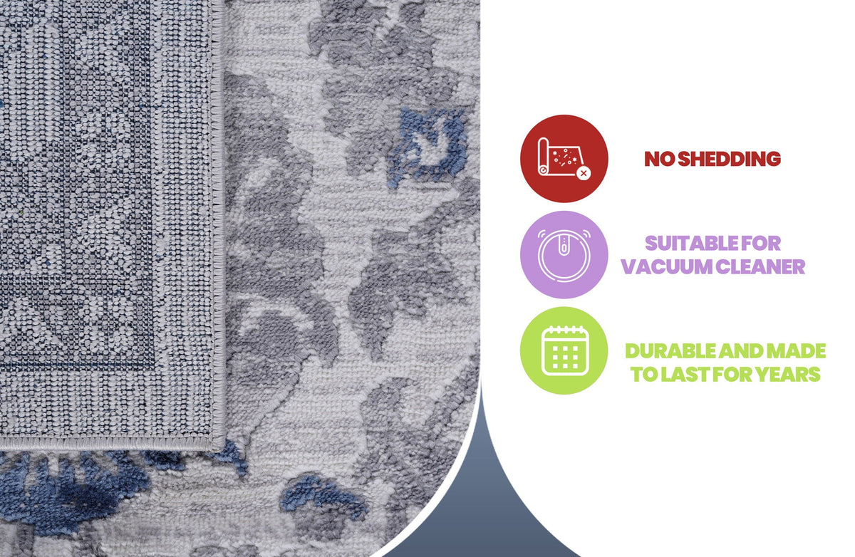 Marfi - 8' X 10' Oriental Area Rug - Blue