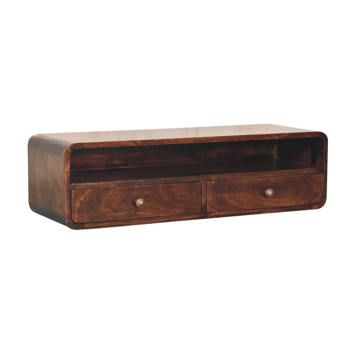 Floating Open Console - Walnut