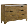 Henderson 6-drawer Bedroom Dresser Cabinet Medium Oak