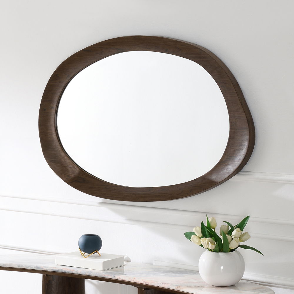 Hanale - Accent Mirror - Brown