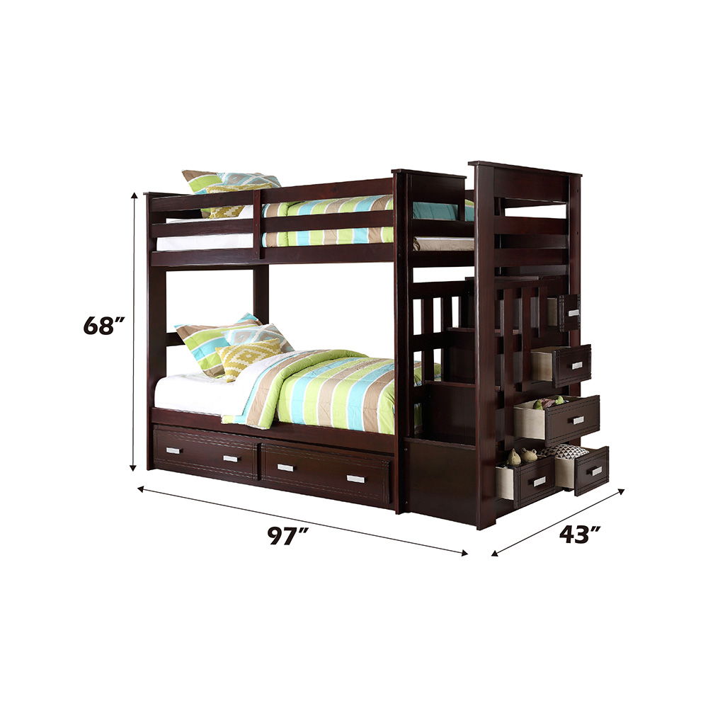 Allentown - Bunk Bed w/Storage Ladder & Trundle