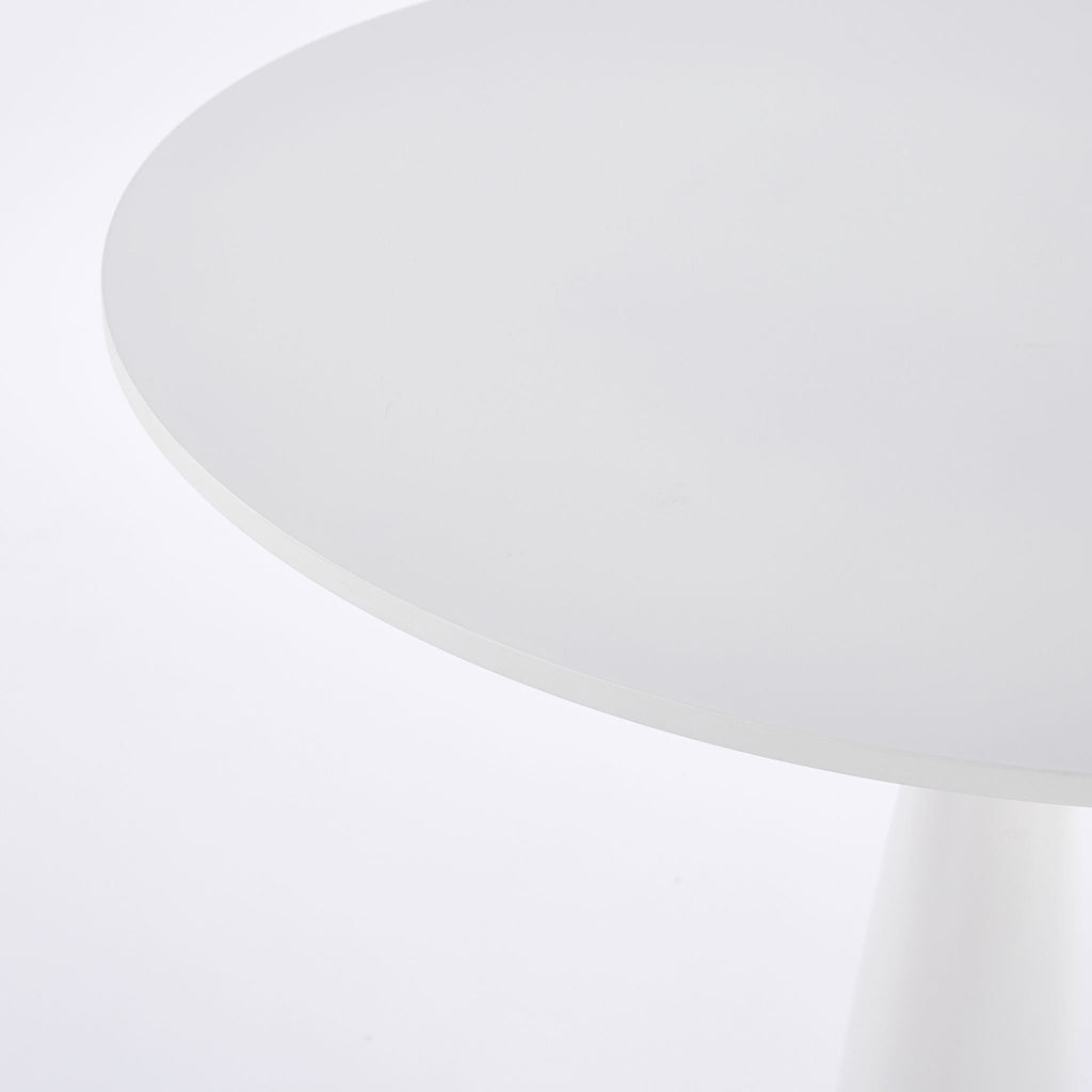 Pedestal Table, Round For Kitchen - White