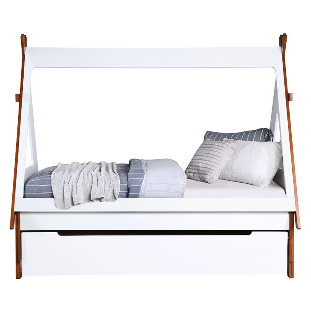 Loreen - Twin Bed - Oak & White