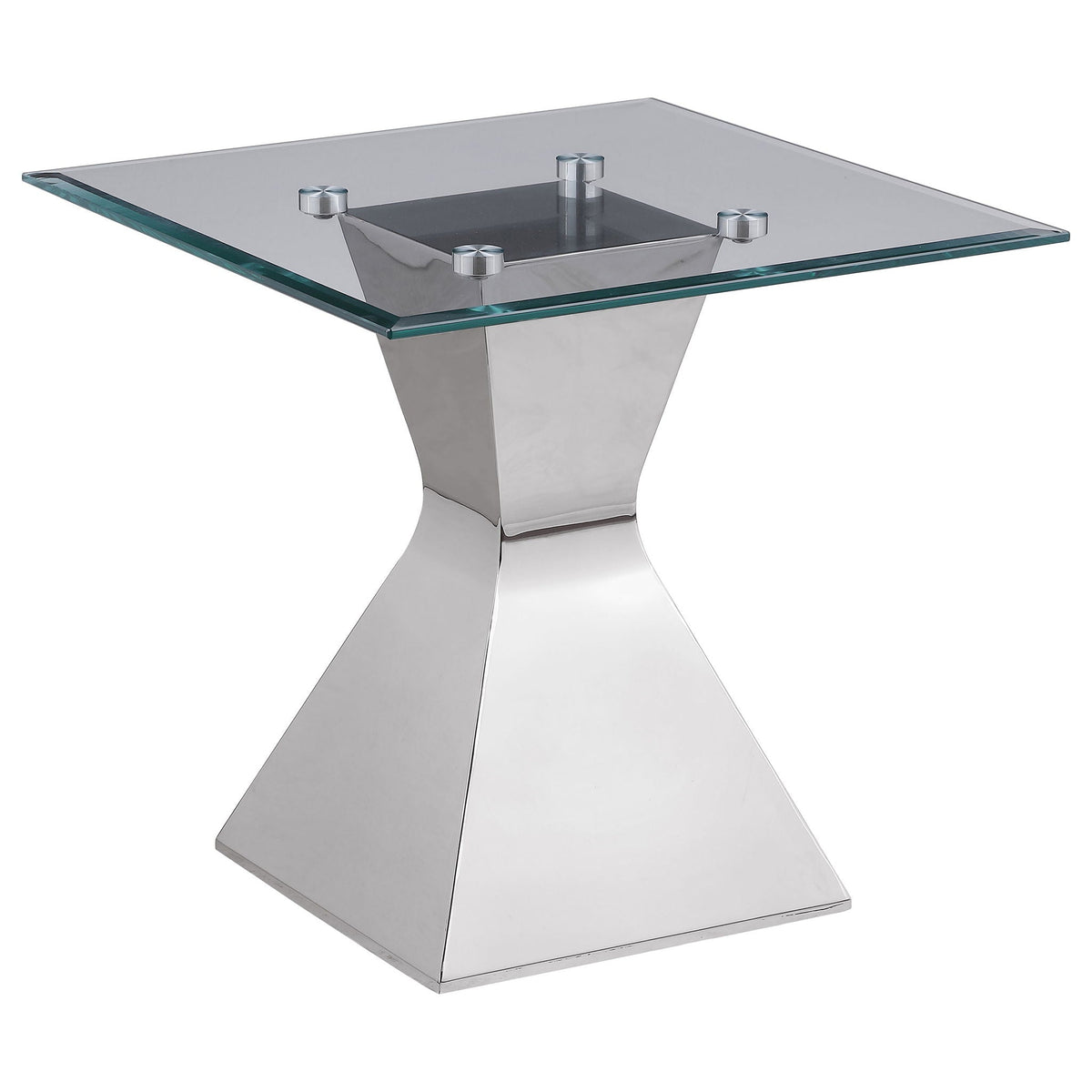 Jenny 3-piece Rectangular Coffee and End Table Set Chrome