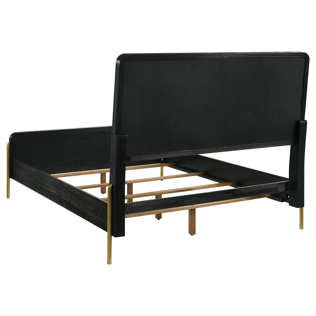 Arini 56-inch California King Panel Bed Cream and Black