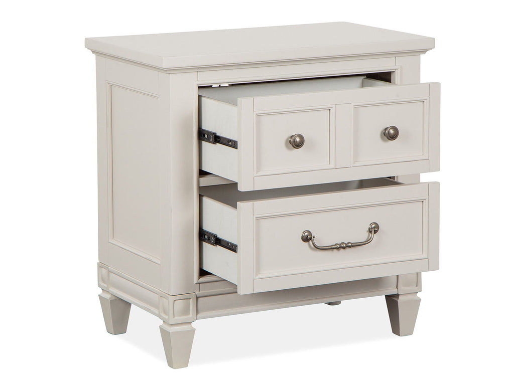 Willowbrook - Drawer Nightstand - Egg Shell White With Slight Rub Through