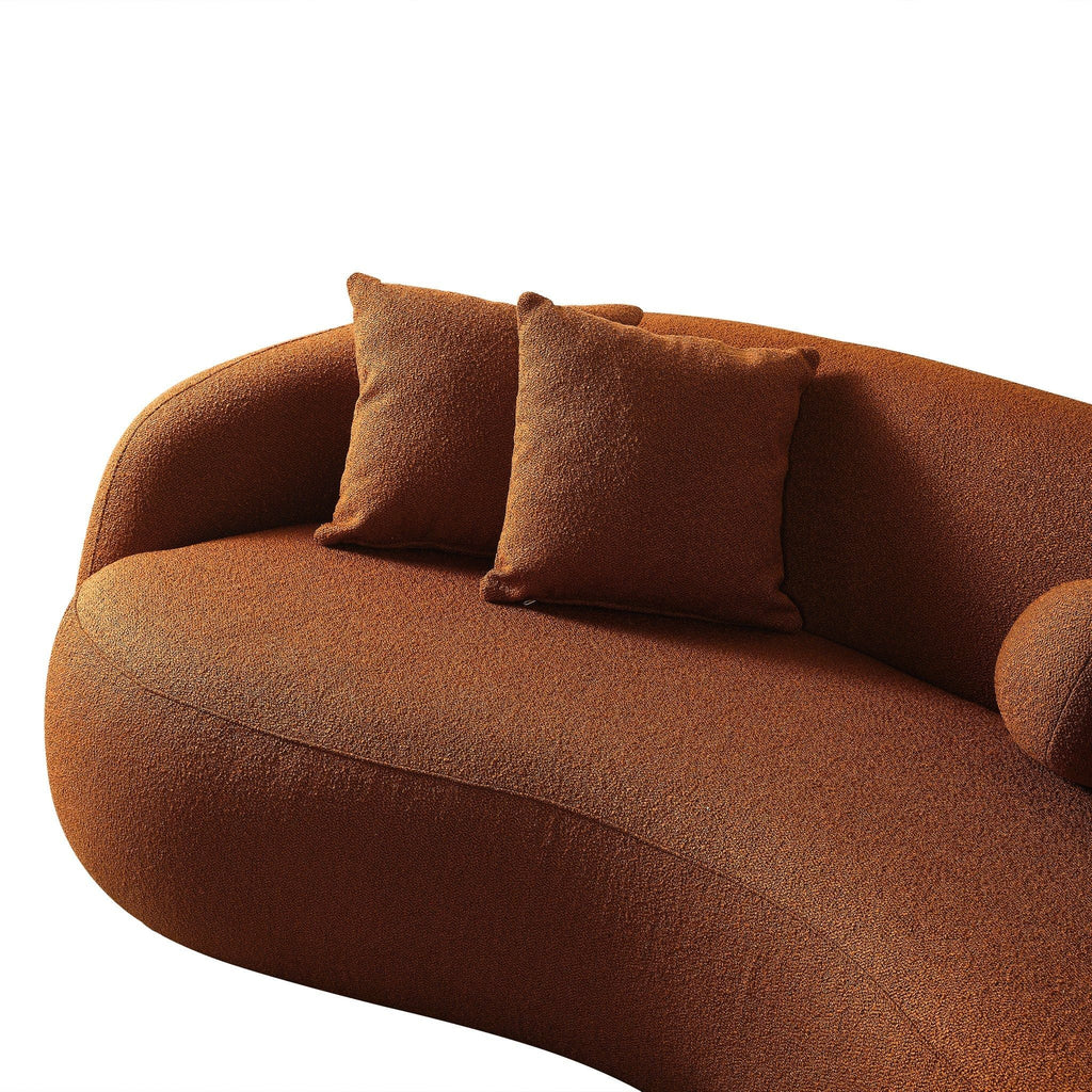 Drake - Japandi Style Curvy Boucle Sofa