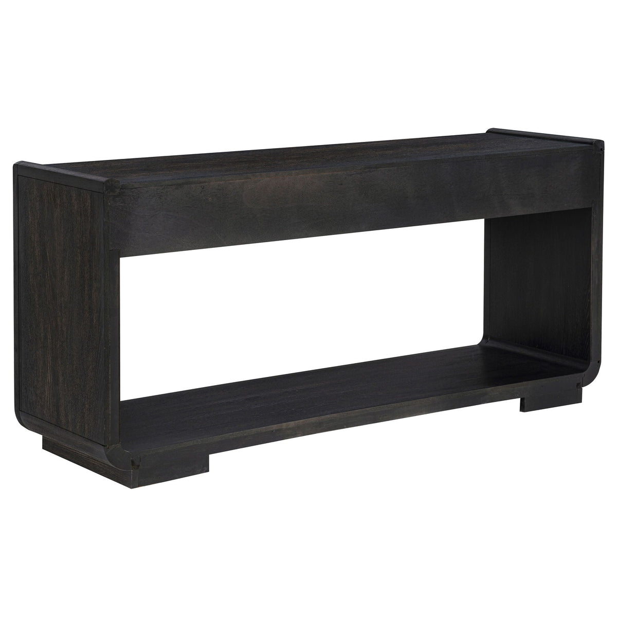 Leandro 2-drawer Entryway Sofa Console Table Burnished Black