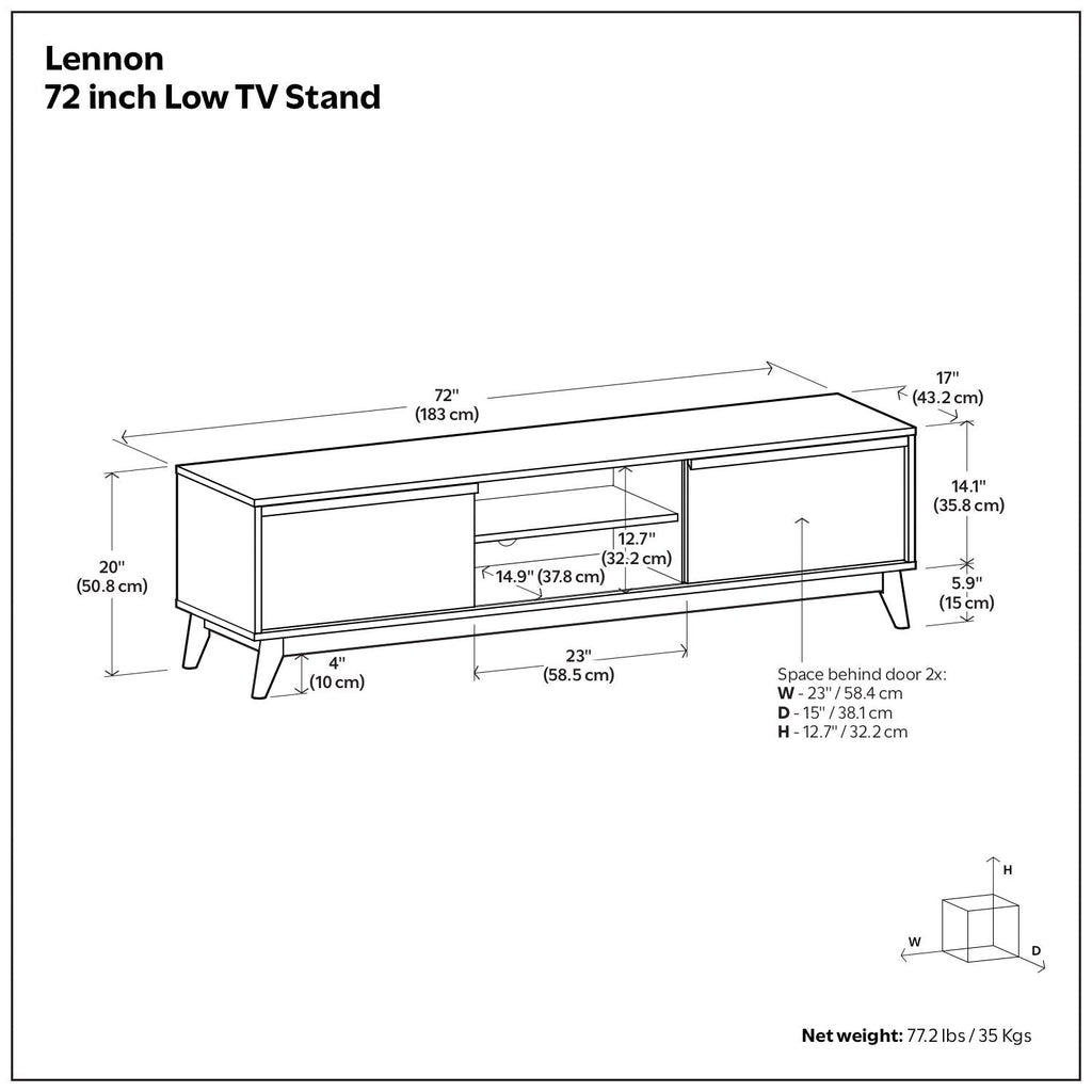 Lennon - Handcrafted Low TV Stand