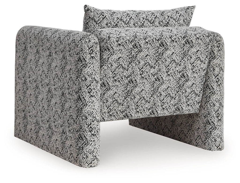 Kenbell - Accent Chair - Black / White