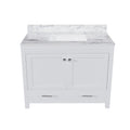 43" Bathroom Vanity Multi Functional Cabinet - White