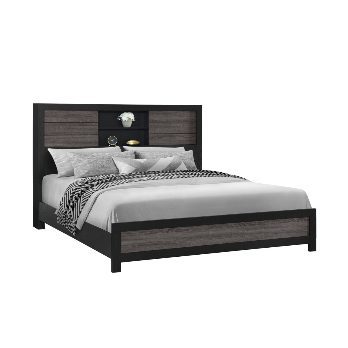 Soluto - Bed With Bookcase Headboard