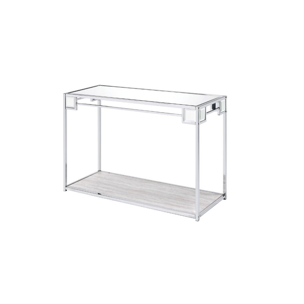 Asbury - Console Table - Mirrored & Chrome