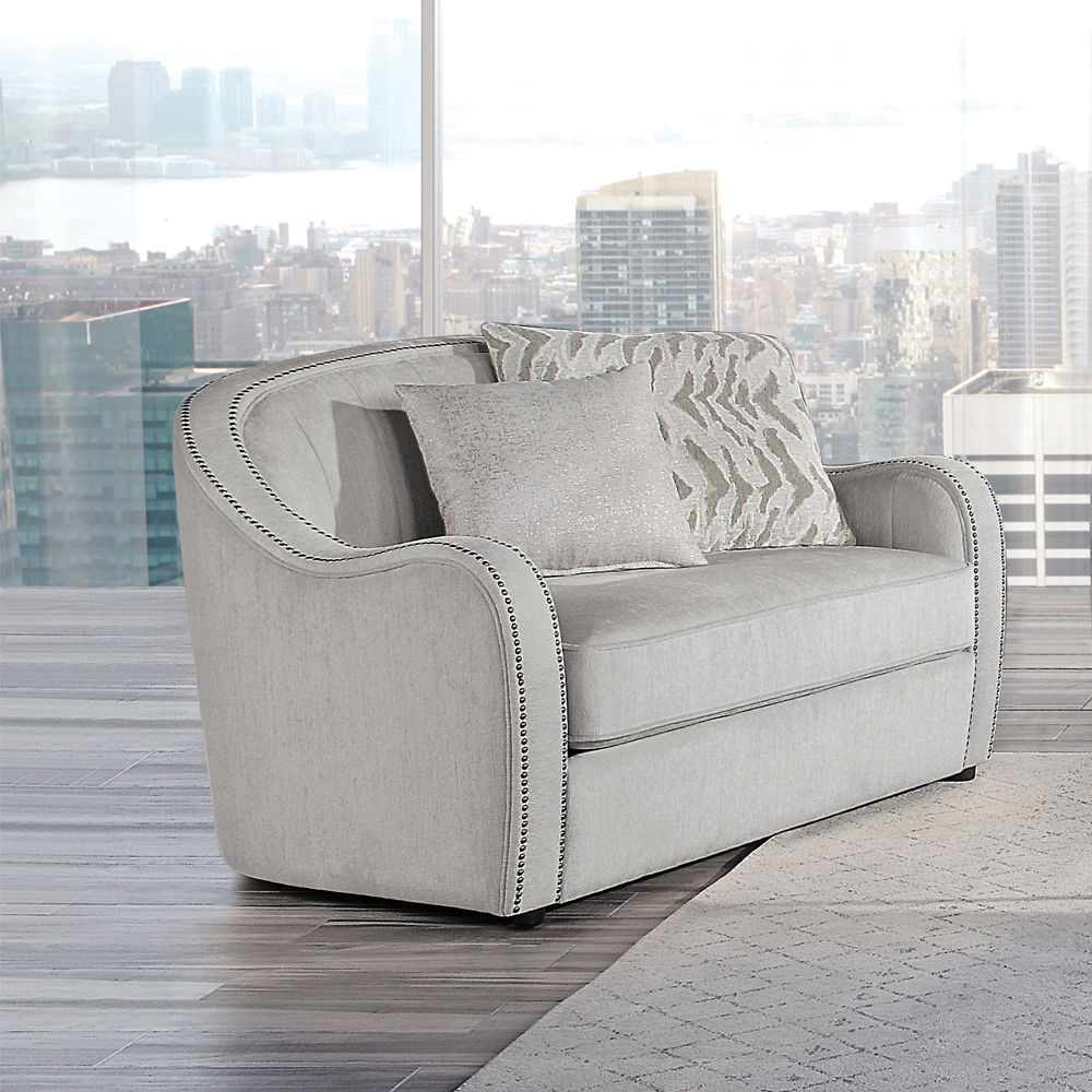 Mahler - Chair With 2 Pillows - Beige Linen