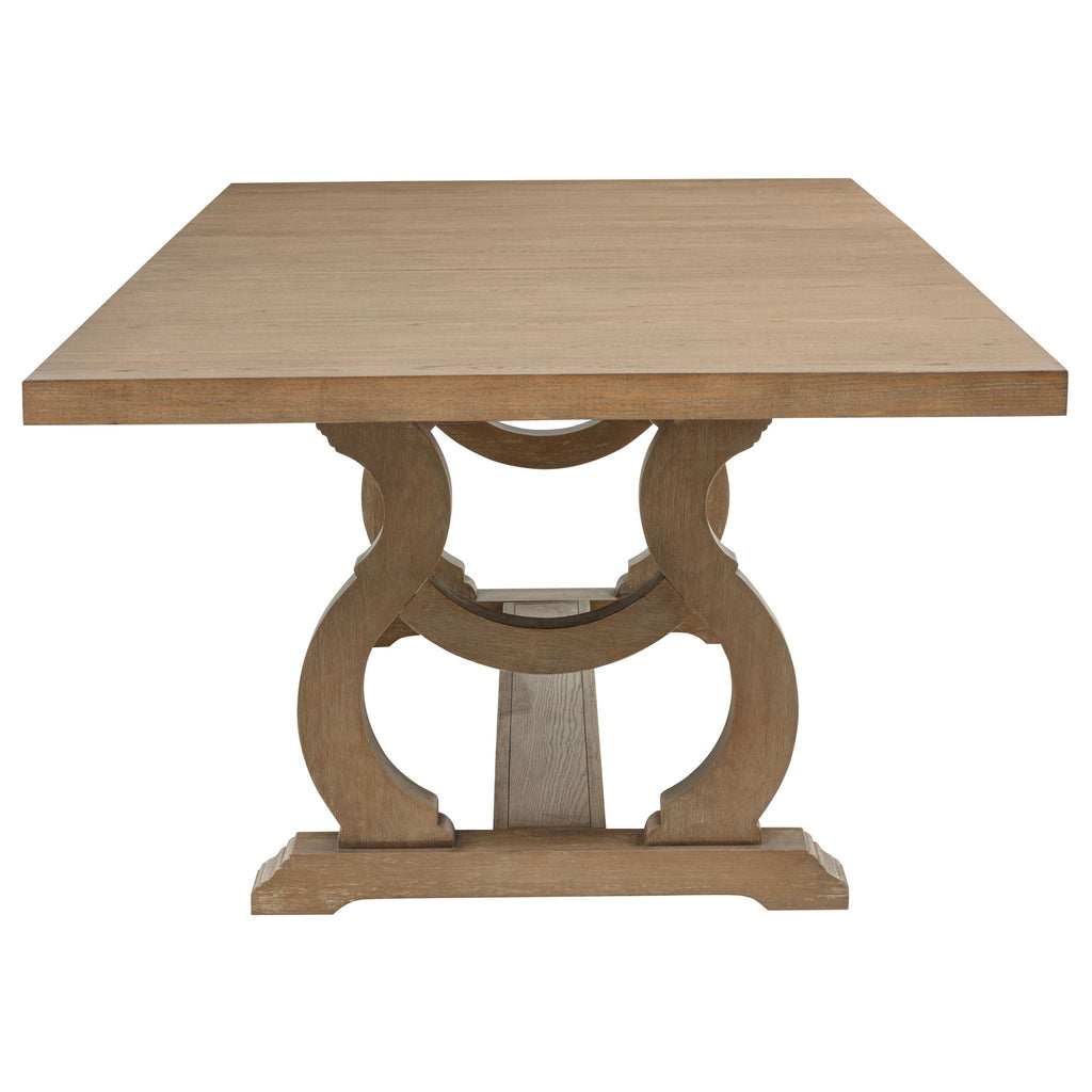 Brockway 104-inch Extension Leaf Dining Table Barley Brown