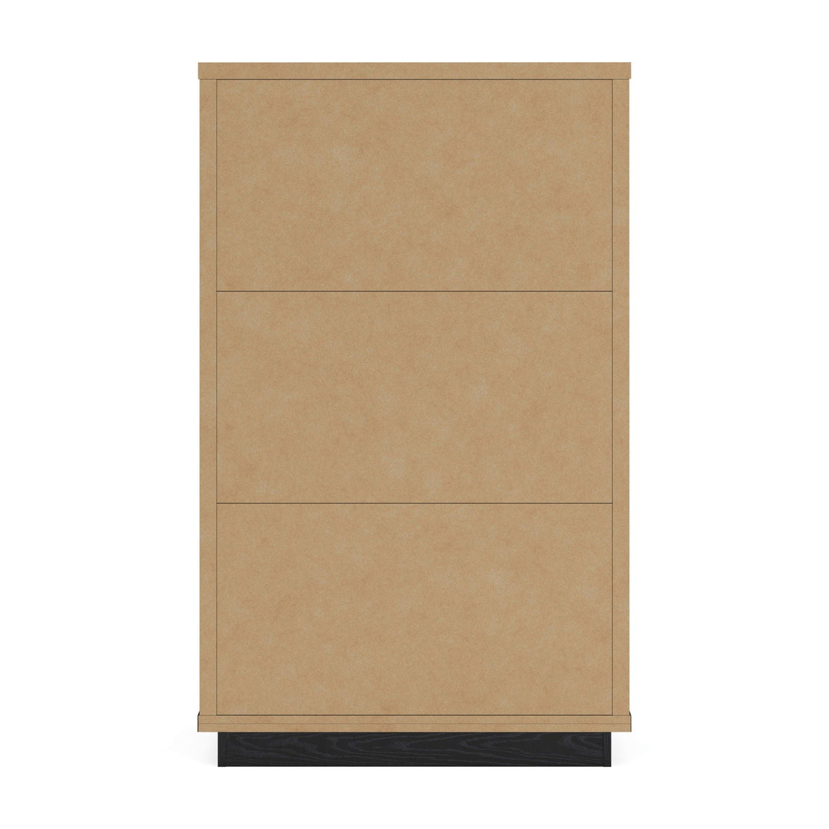 Kozmour - Five Drawer Chest - Black / Brown