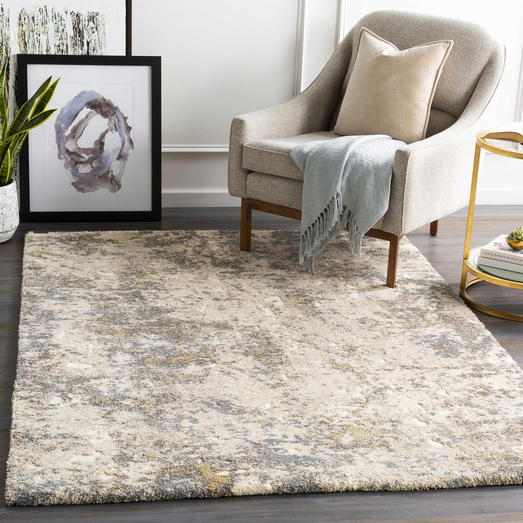 Alabaster Abstract Thick Luxe Rug