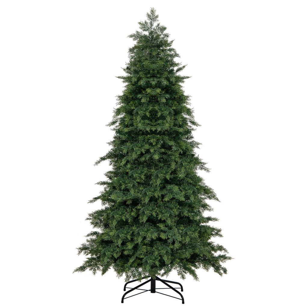 Artificial Christmas Tree Green Hinged Holiday Tree with 721/1019 Lush Branch Tips