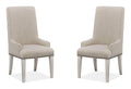 Bronwyn - Upholstered Host Side Chair (Set of 2) - Alabaster