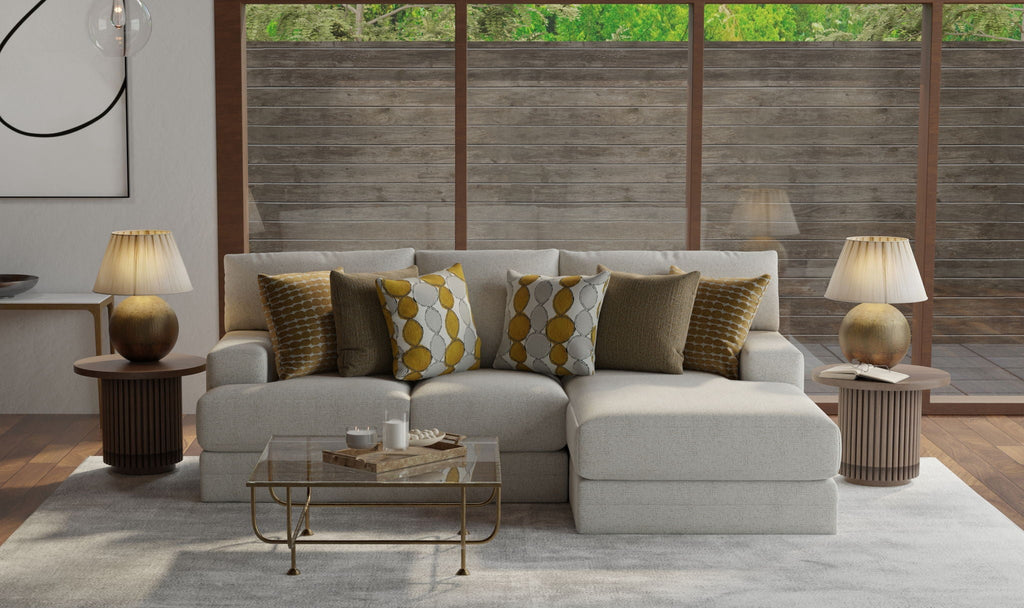 Tori - Sectional With Comfort Coil Seating And Accent Pillows Included