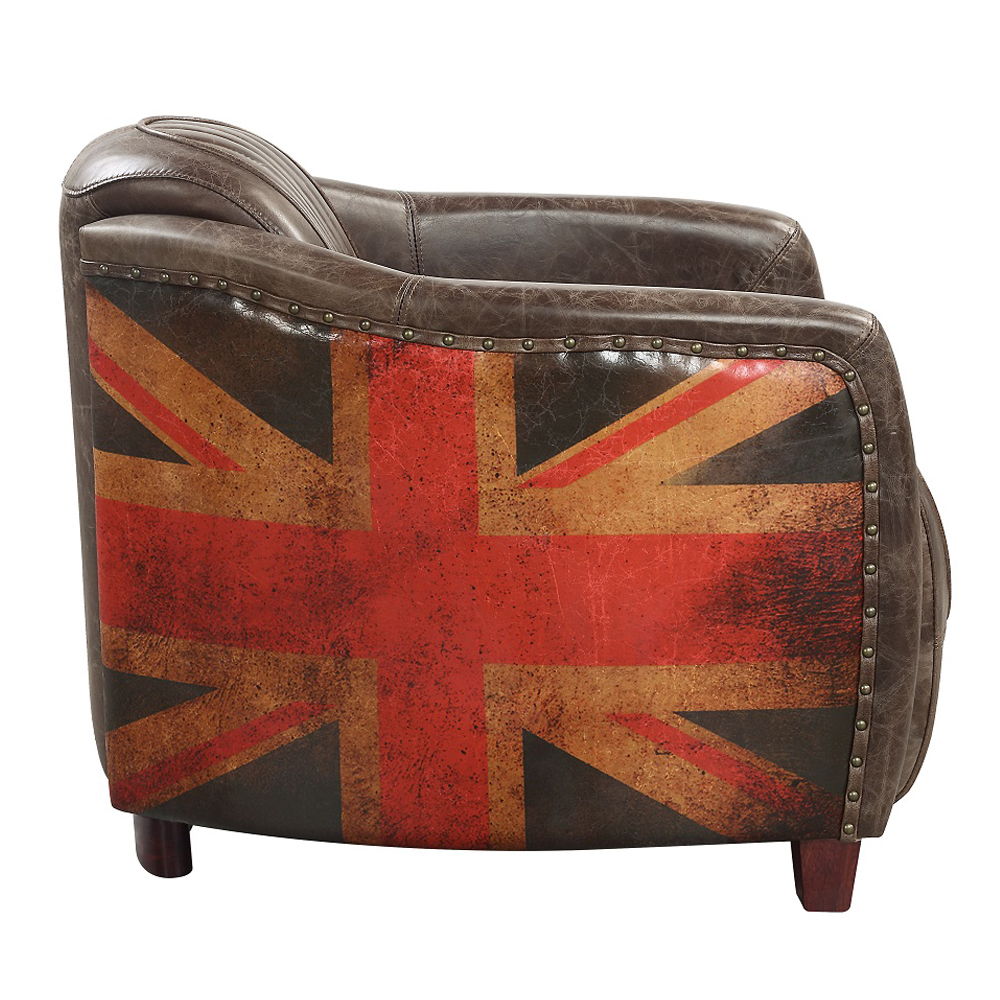 Brancaster - Chair - Antique Slate Top Grain Leather