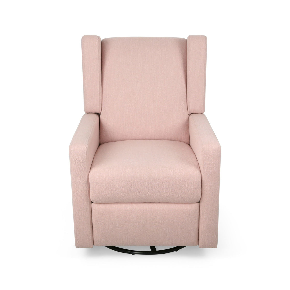 Landau Contemporary Fabric Upholstered Swivel Recliner