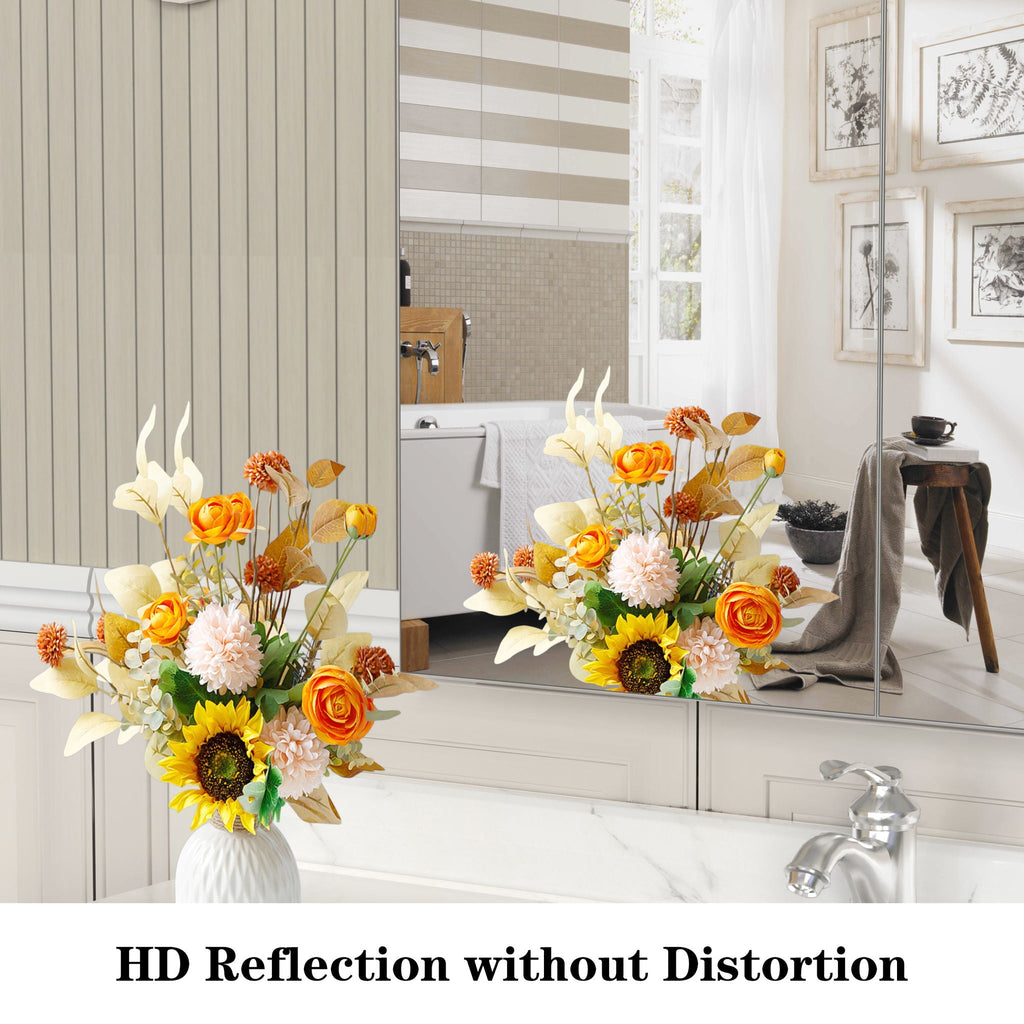 Medicine Cabinet, Wall Mounted Bathroom Mirror With Storage