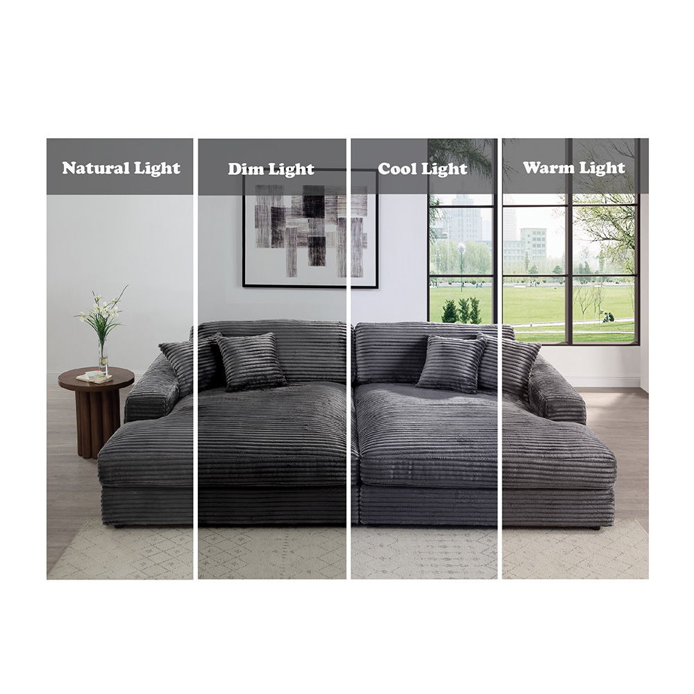 Hilde - Sectional Sofa With 4 Pillows
