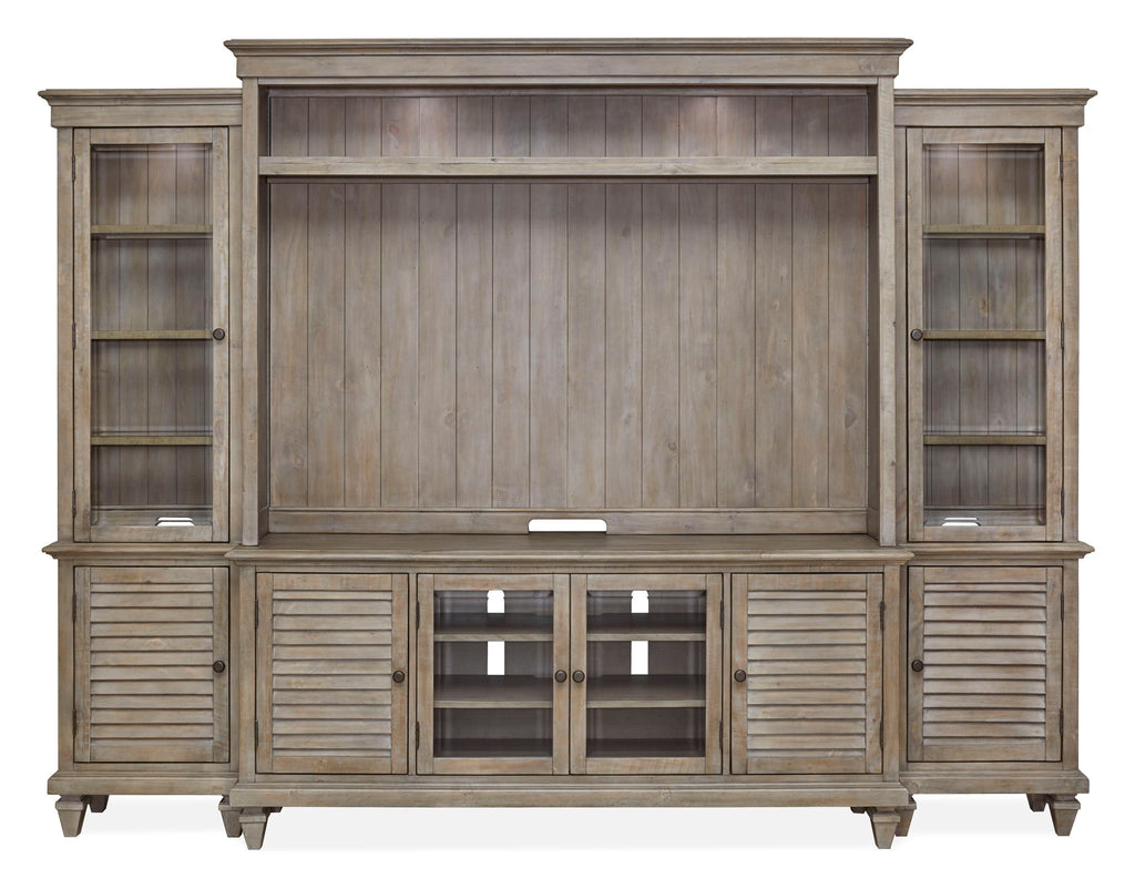 Calistoga - Rustic Entertainment Wall - Dovetail Gray