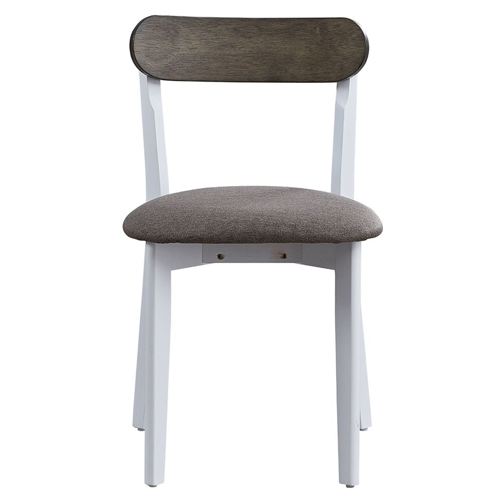 Fidelity - 5 Piece Dining Set - White & Gray