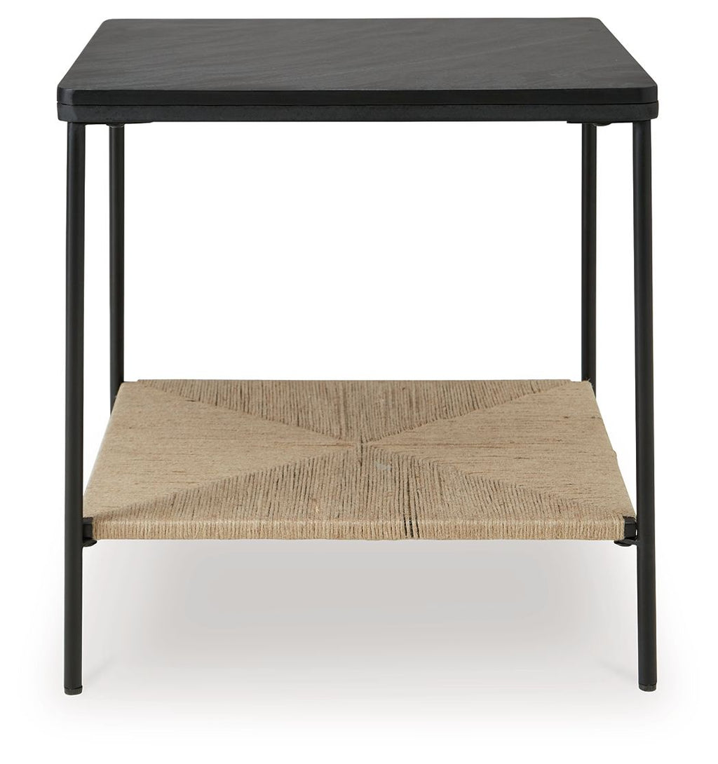 Minrich - Accent Table - Black / Natural