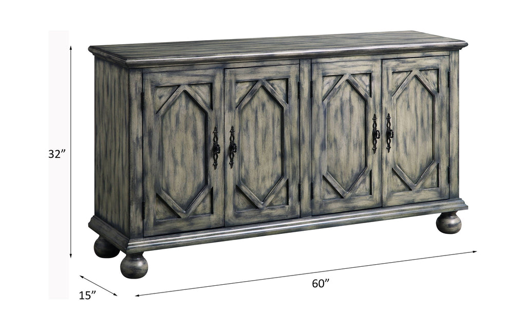 Pavan - Console Cabinet - Rustic Gray
