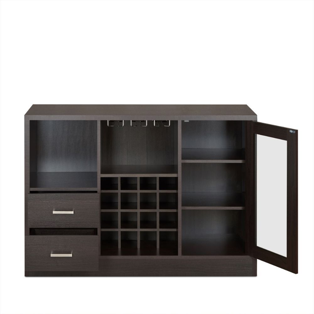 Hazen - 33" Wine Cabinet - Espresso
