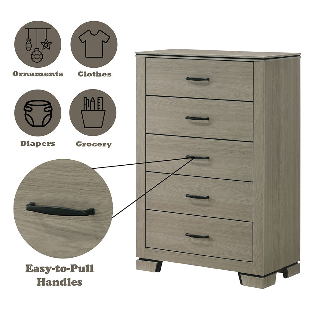 Joanna - Chest - Weathered Gray