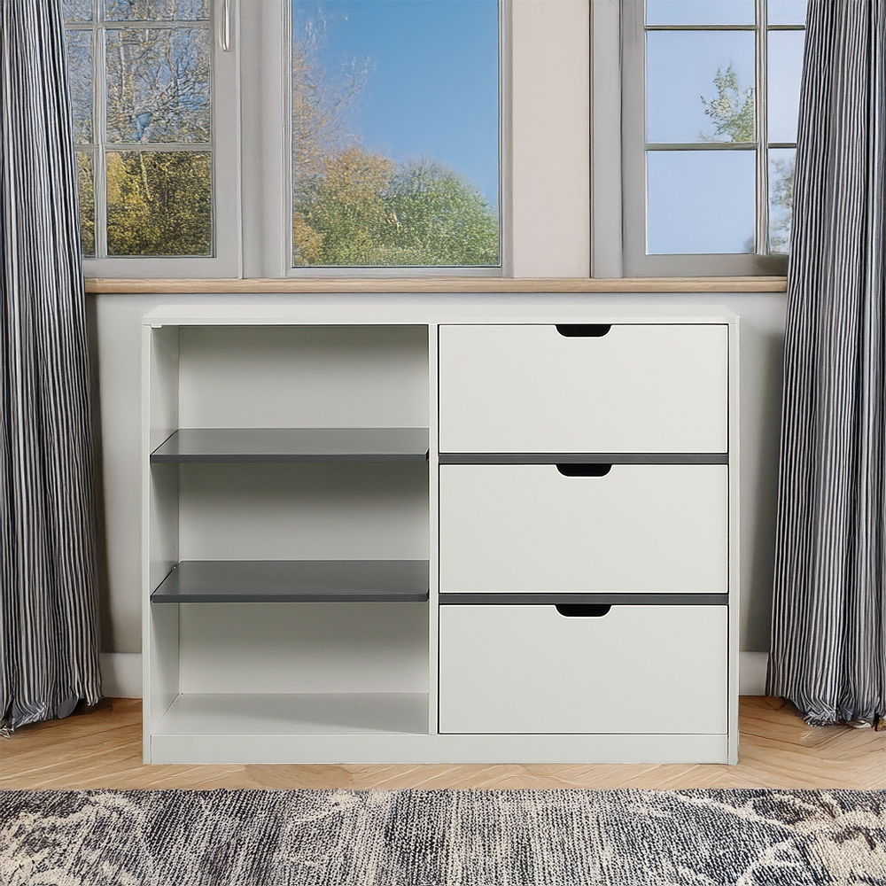 Ratana - Cabinet - Gray & White
