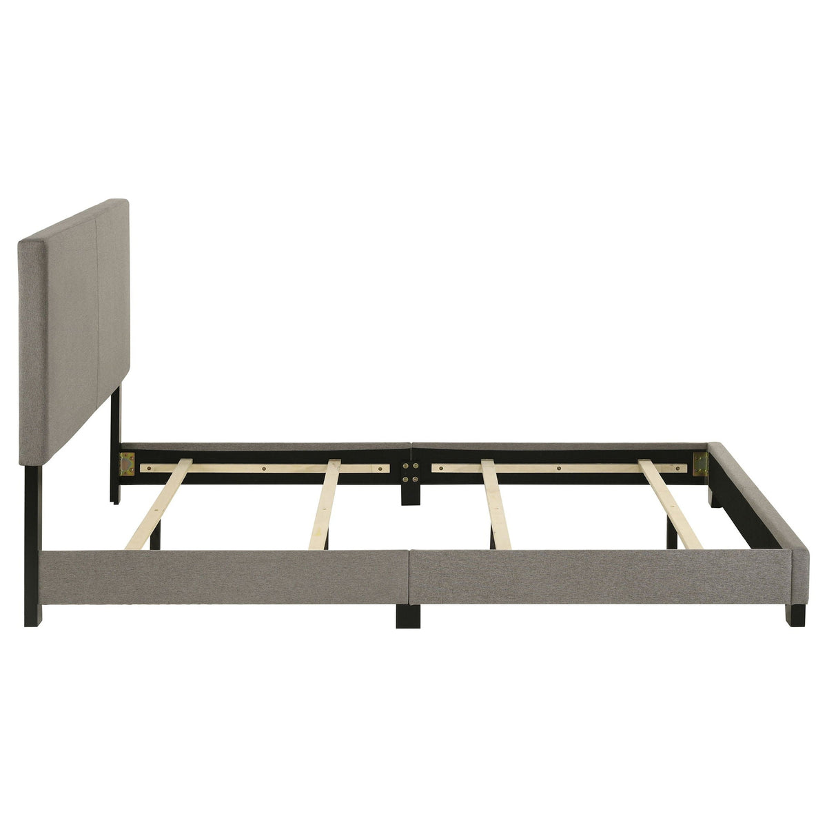 Dorian Fabric Upholstered Queen Panel Bed Taupe