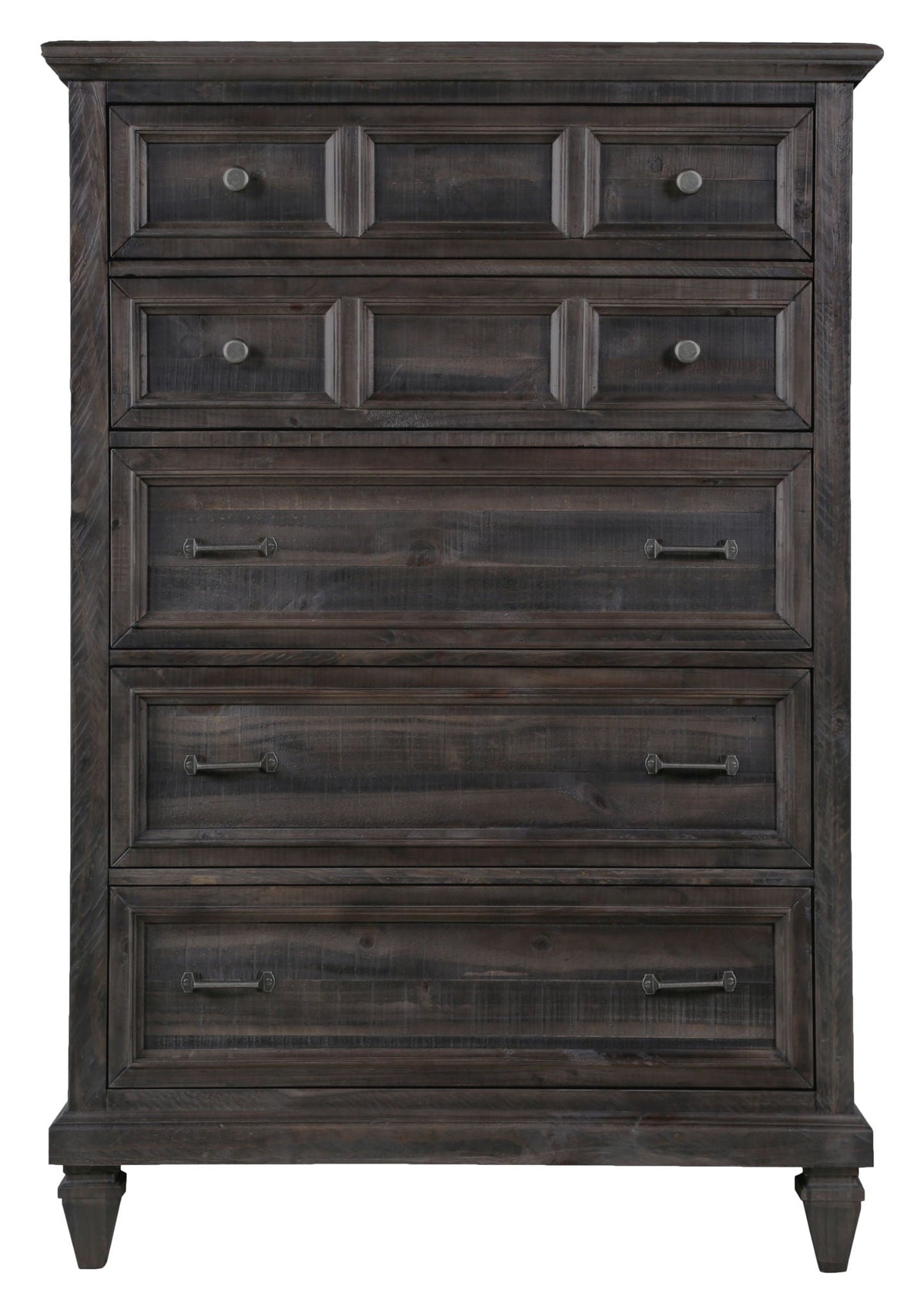 Calistoga - 5 Drawer Chest - Weathered Charcoal
