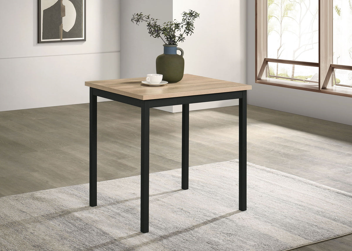 Garza Space Saving Rectangular Dining Table Greige Oak