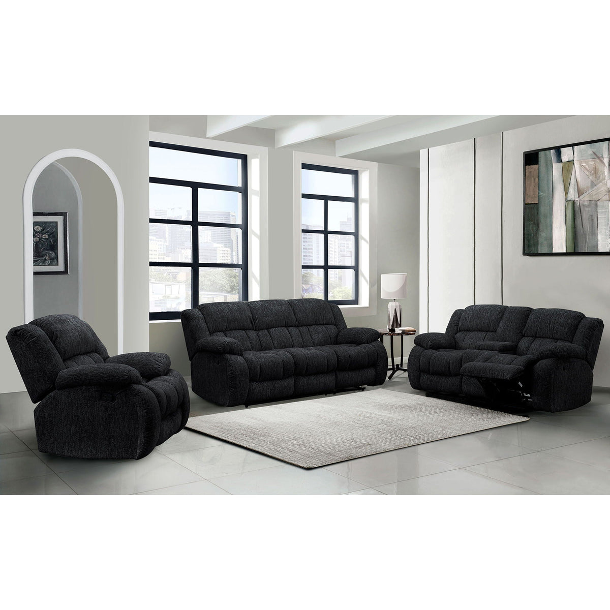 Stonic - Console Reclining Loveseat