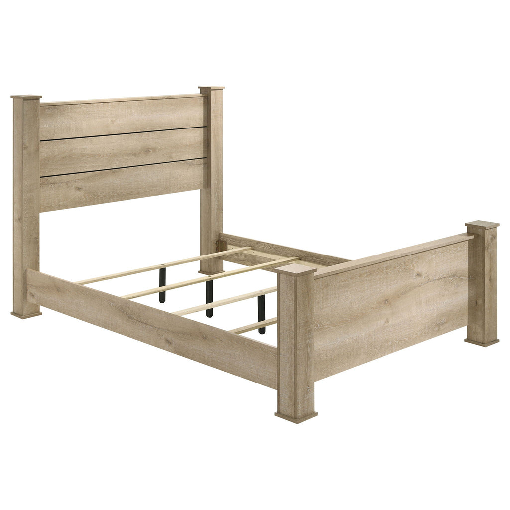 Oakglen 5-piece Eastern King Bedroom Set Weathered Oak