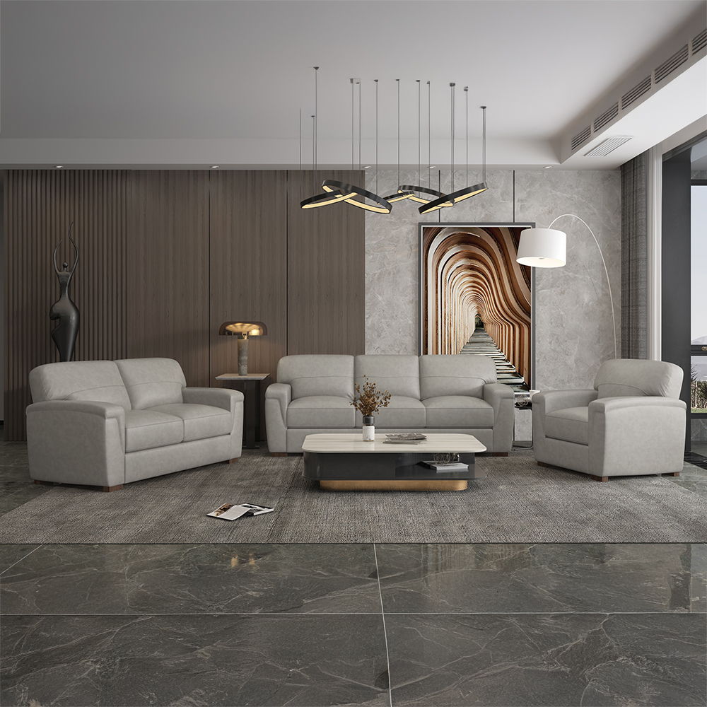 Cornelia - Chair - Pearl Gray Leather