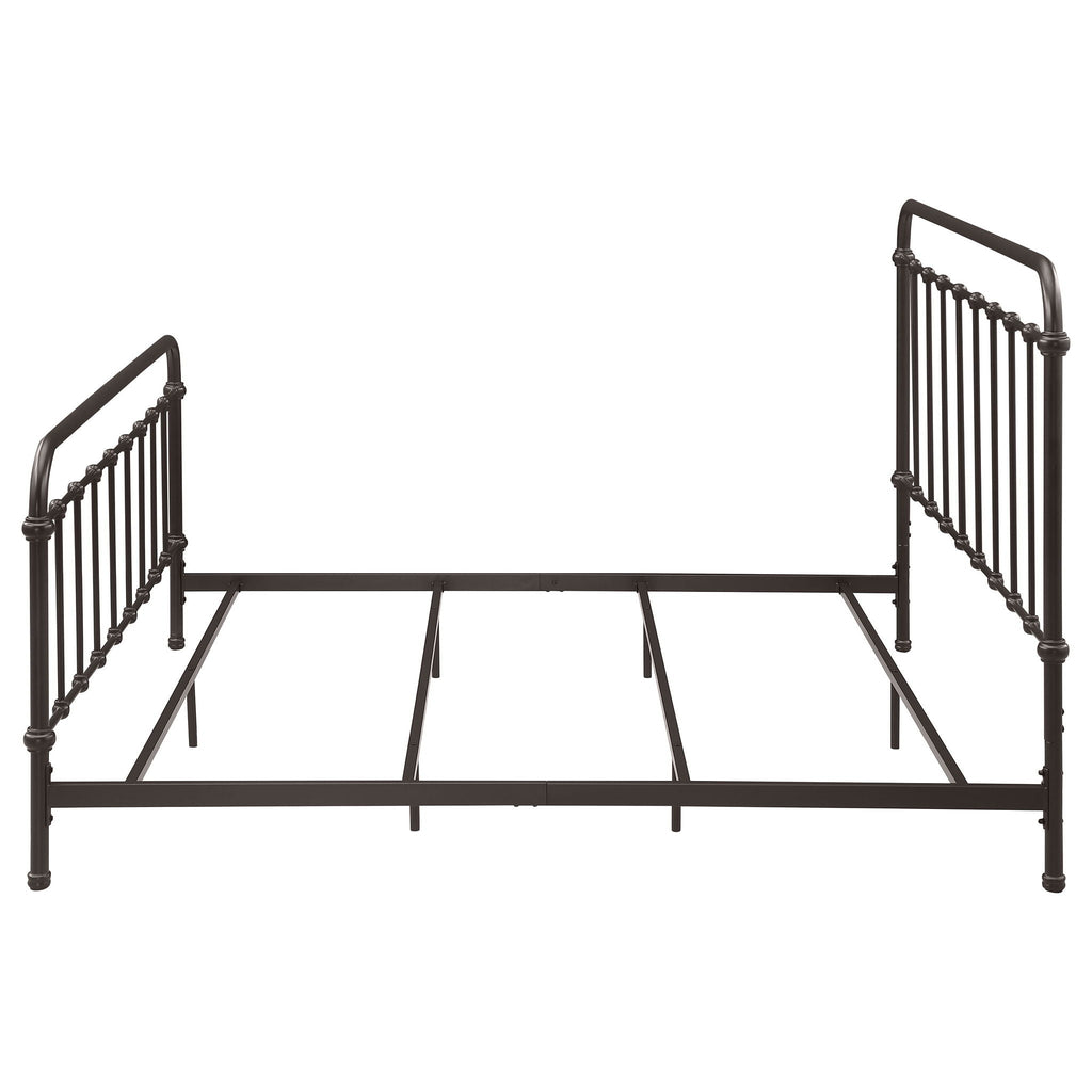 Livingston Metal Eastern King Open Frame Bed Dark Bronze