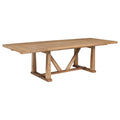 Middleton 106-inch Extension Leaf Dining Table Natural Brown